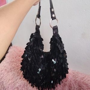 Y2K Black Sequin Purse